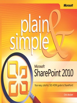 cover image of Microsoft&#174; SharePoint&#174; 2010 Plain & Simple